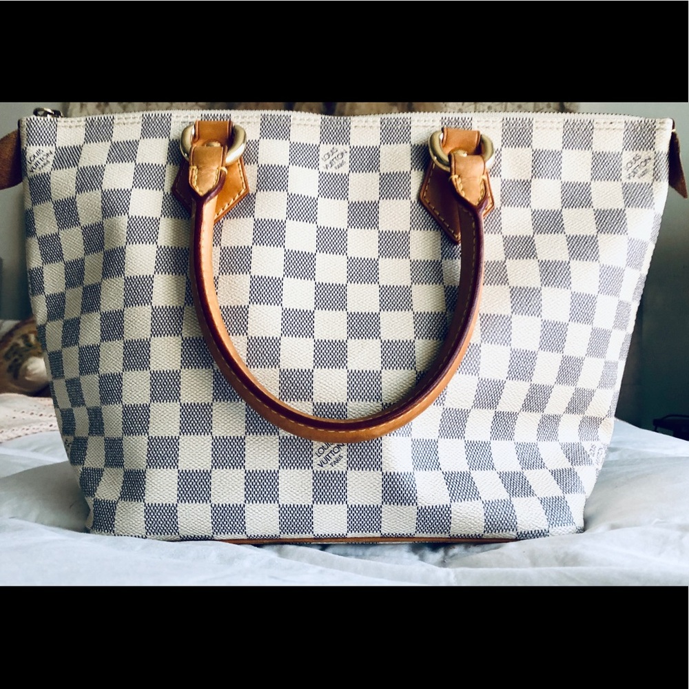 Louis Vuitton Saleya Damier Azur Handbag